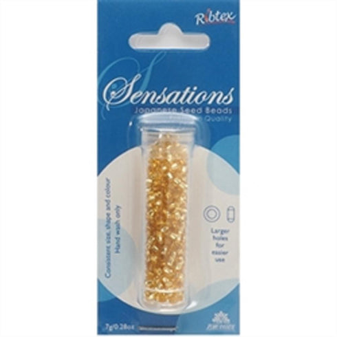 AussieSuperStore Jewellery Making Supplies Silver Lined Light Gold Toho Seed Beads 3mm (in 4 colours) Toho Seed Beads 3mm (in 4 colours) | Jewellery Making Beads | Jewellery Making Supplies 9323823209209 TOHO076